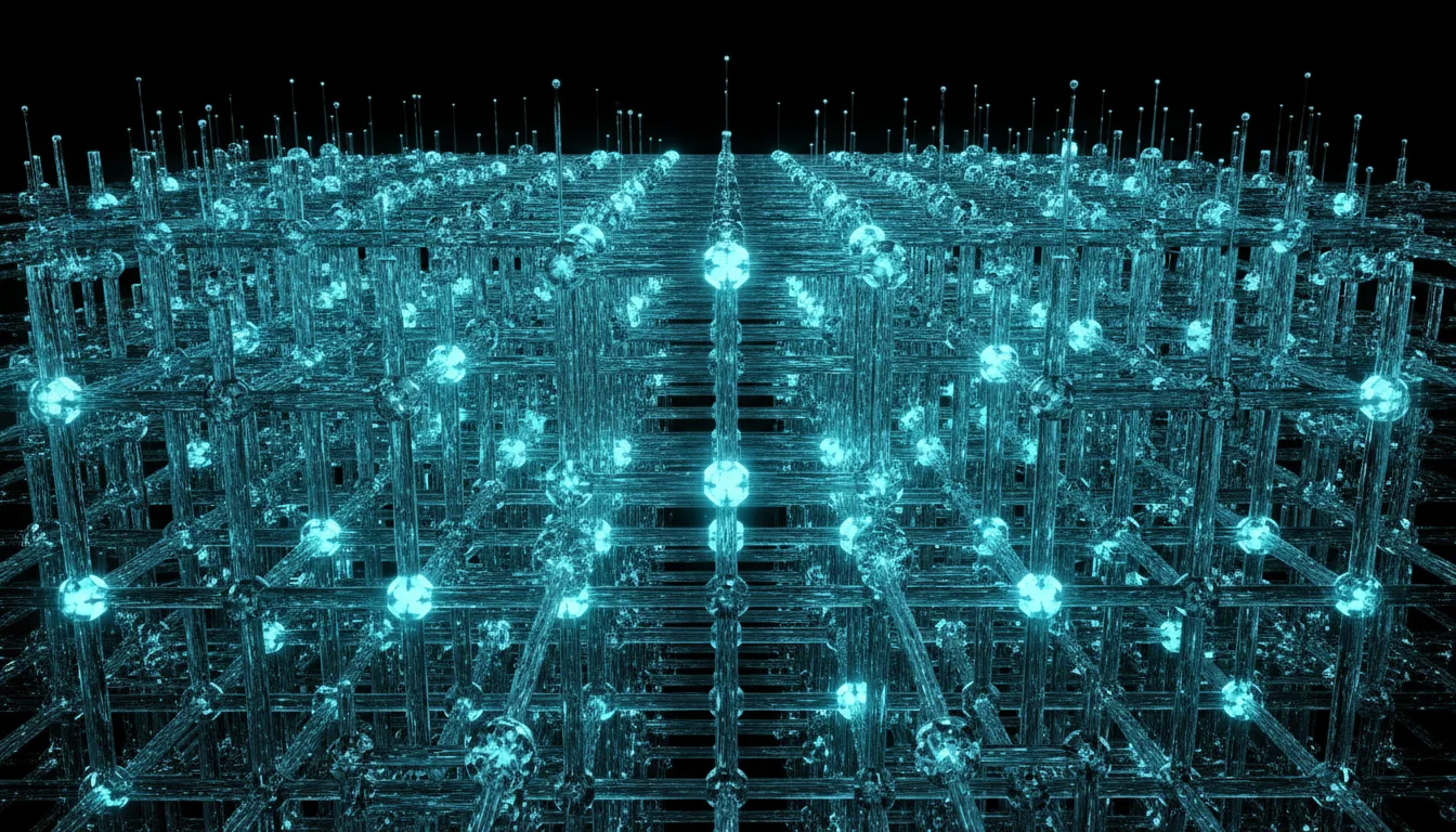Glass fiber data lattice